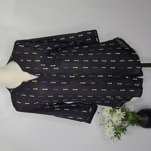 Bongo Blouse Arrow Pattern  NWT SZ XL